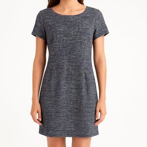 LOFT Navy Tweed Dress